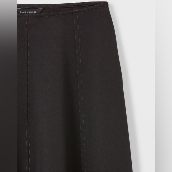 ❤️❤️❤️Club Monaco  navy blue Full Sweep Knit Skirt size M - Picture 3 of 7